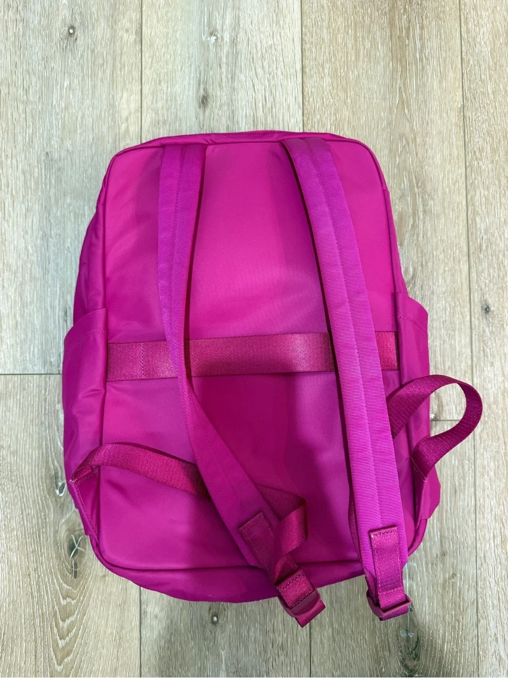 lululemon athletica Bright Magenta Backpack with Orange Trim